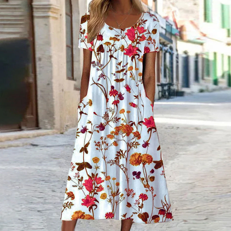 BRIDGET / ELEGANT FLORAL DRESS