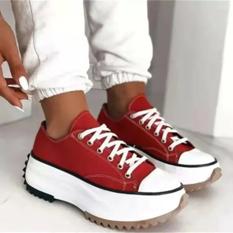 CLAUDIA / CHUNKY CANVAS SNEAKERS