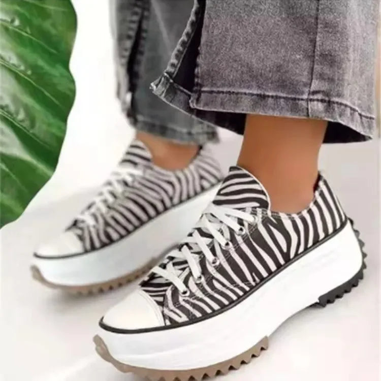 CLAUDIA / CHUNKY CANVAS SNEAKERS